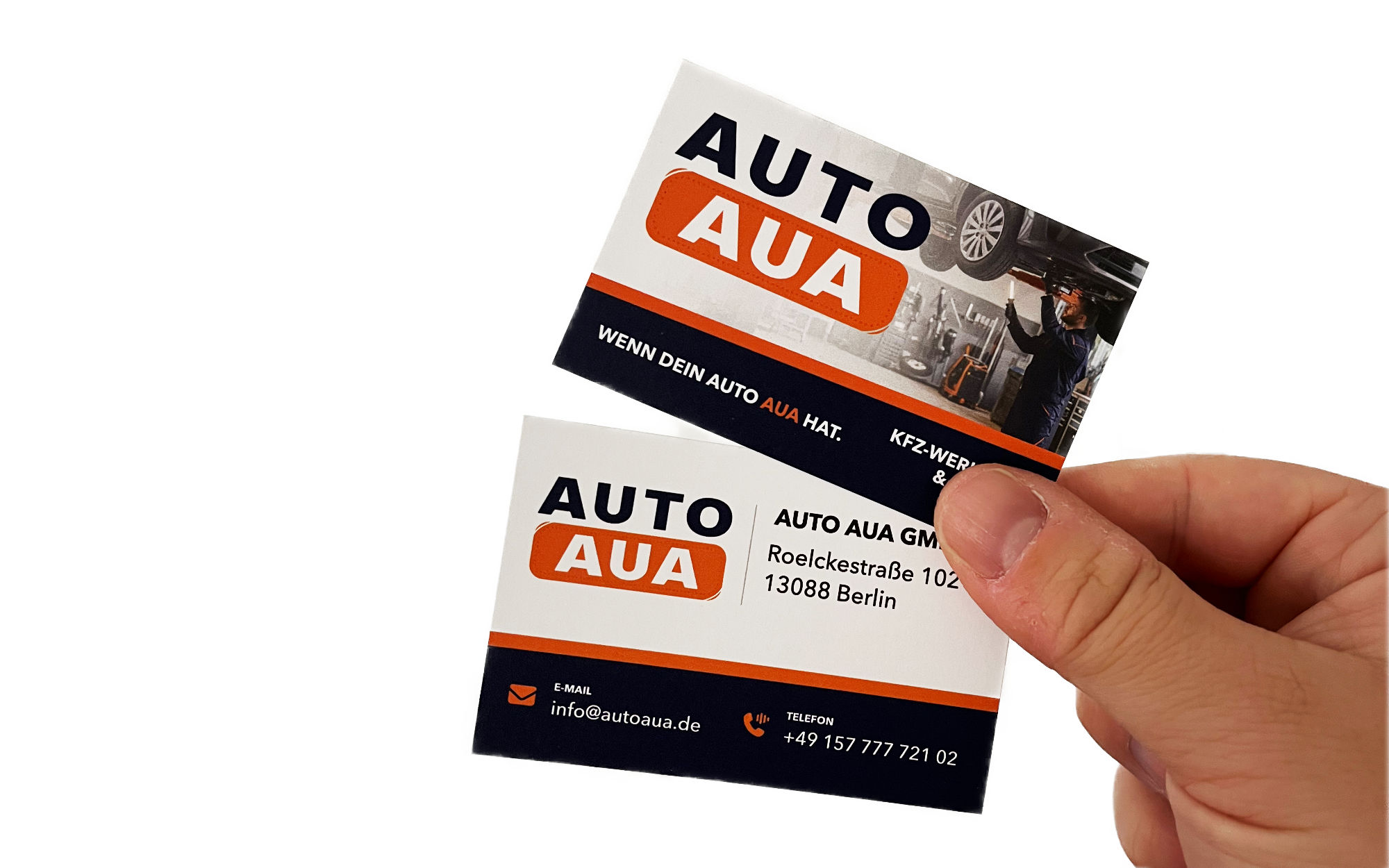 AUTO AUA Visitenkarte