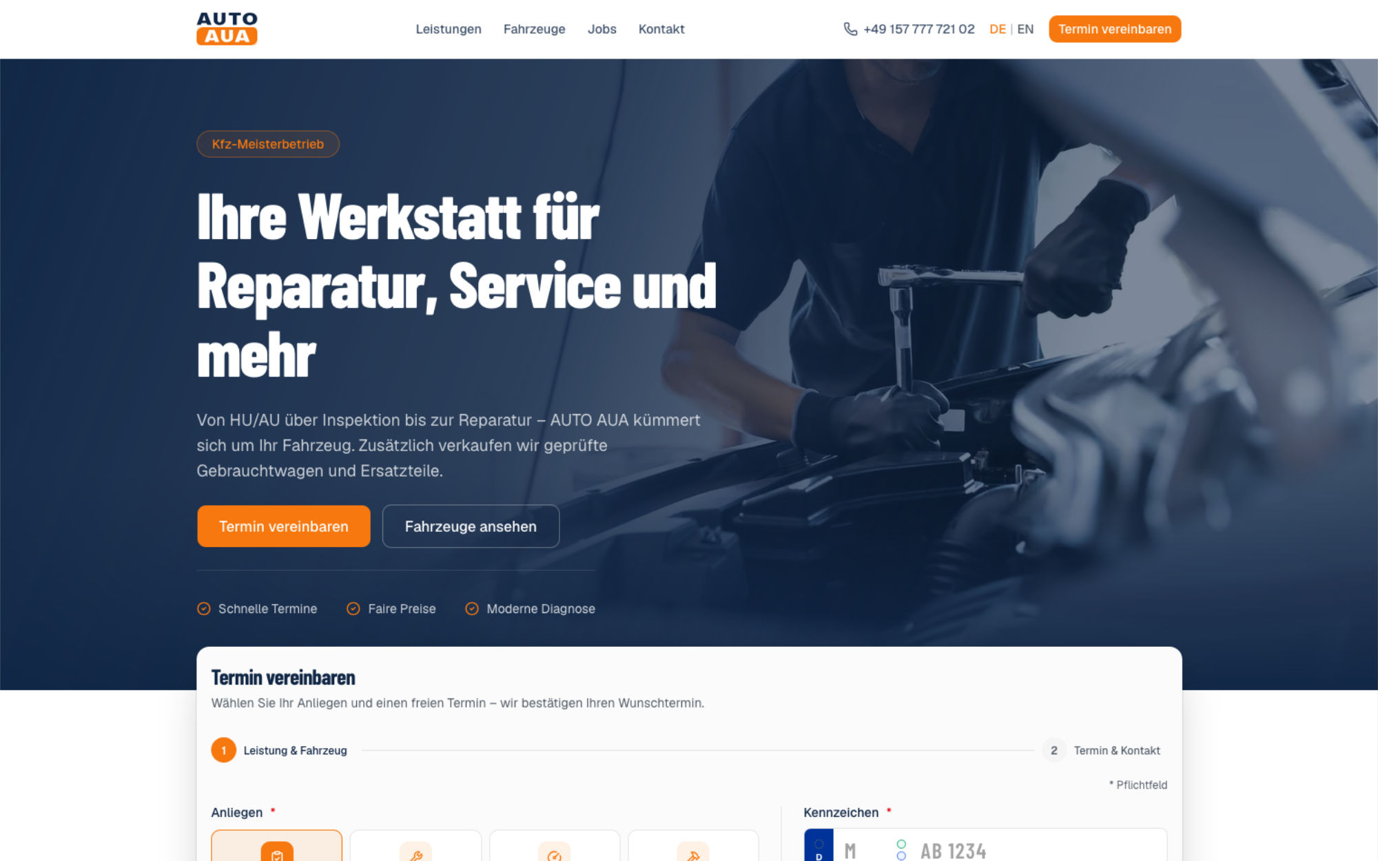 AUTO AUA Website